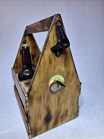 Caixa Queimada para Cerveja  600 ml - Com Abridor e ímã