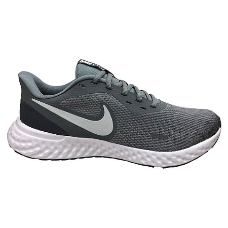 T nis Masculino Nike Revolution 5 BQ3204 005 Cinza