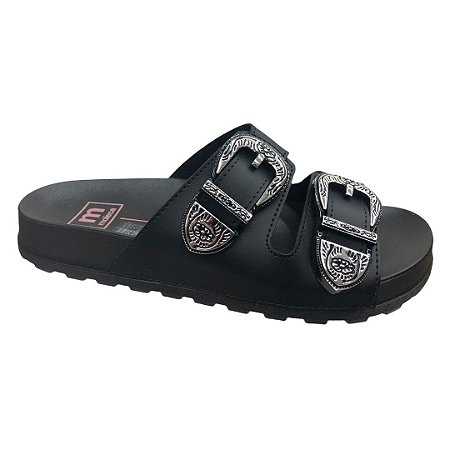 Tamanco Feminino Moleca Birken Np Sardenha Neo - 5436.402 - Preto