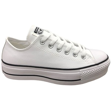 Tênis Unissex Converse Chuck Taylor All Star Lift - CT09830001 - Branco-Preto-Branco