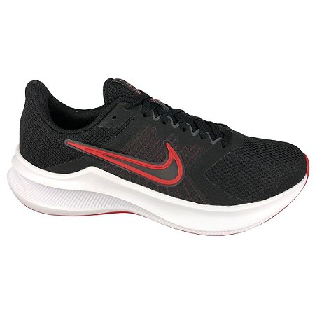 Tênis Masculino Nike Downshifter 11 - CW3411-005 - Preto-Vermelho