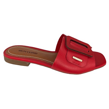 Rasteira Feminina Bottero Couro Botililia Summer Burnish - 323104 - Pimenta