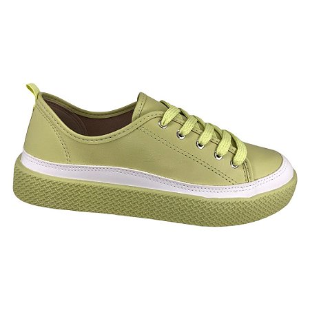 Tênis Feminino Beira Rio Casual - 4280.102 - Pistache-Branco