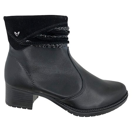 Bota Feminina Mississipi Cano Baixo - Q5711 - Preto