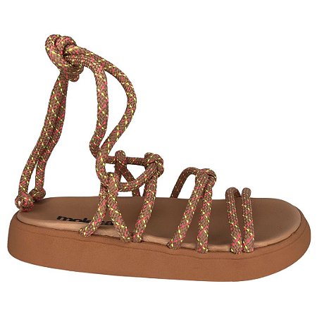 Sandália Feminina Moleca Cordão Multi - 5469.111 - Nude