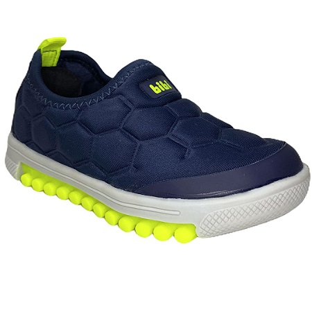 Tênis Infantil Bibi Roller New - 679517 - Naval-Amarelo Fluor