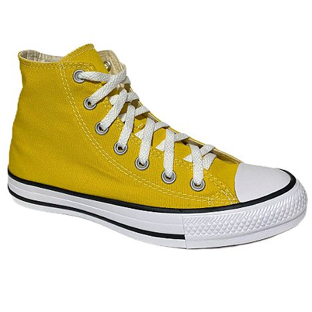 all star chuck taylor cano alto amarelo