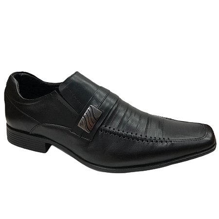 Sapato Masculino Venetto Couro - 8302A -  Confort Preto