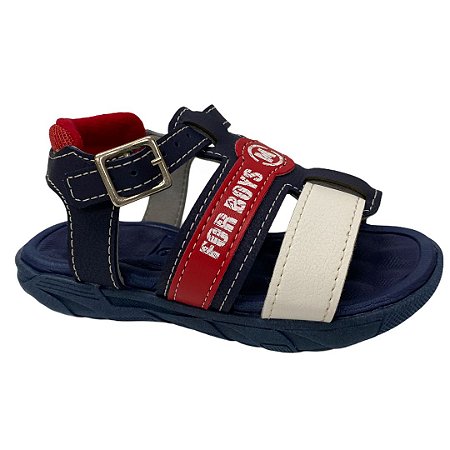 Sandália Infantil Menino Molekinho - 2135.139 -  Marinho-Branco-Vermelho-Vermelho - STOP Calçados - As melhores marcas com  os melhores preços.