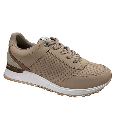 Tênis Feminino Via Marte Casual - 20-11941 - Specchio Crema-Crema-Terracota-Vanilla-Rouge  - Stop Calçados - As melhores marcas com os melhores preços.
