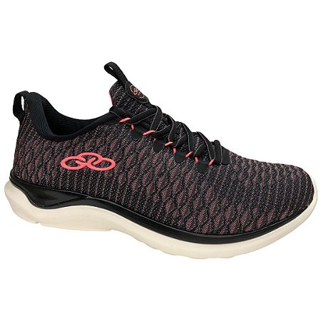 Tênis Feminino Olympikus Hera - 686 - Preto-Coral