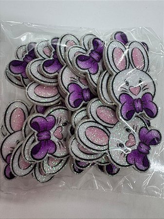 Páscoa - Coelho com gravata roxa - 20 UN