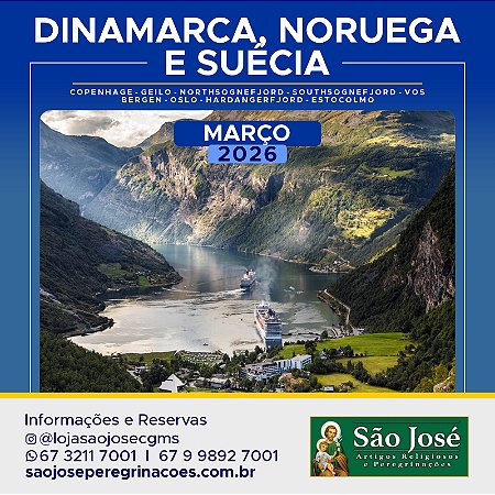 Dinamarca, Noruega e Suécia - Março 2026