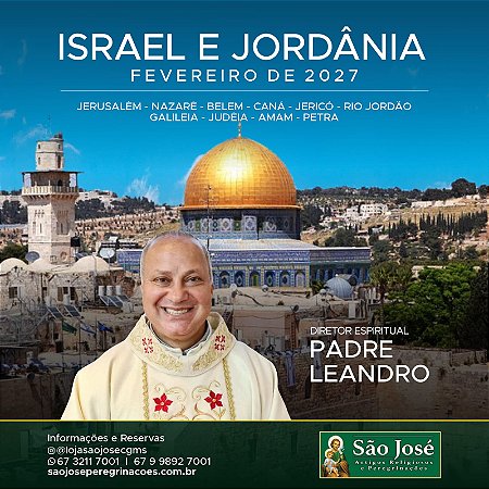 Terra Santa e Jordânia - Fevereiro 2027