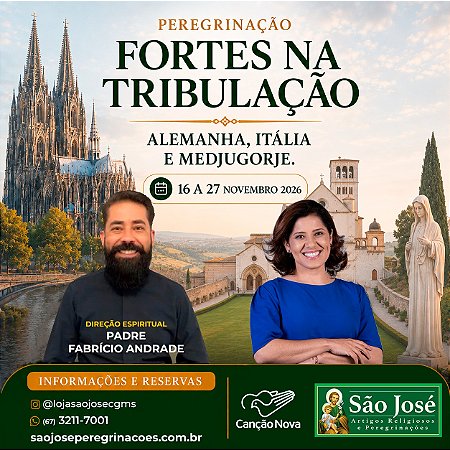 Alemanha, Itália e Medjugorje – Novembro de 2026