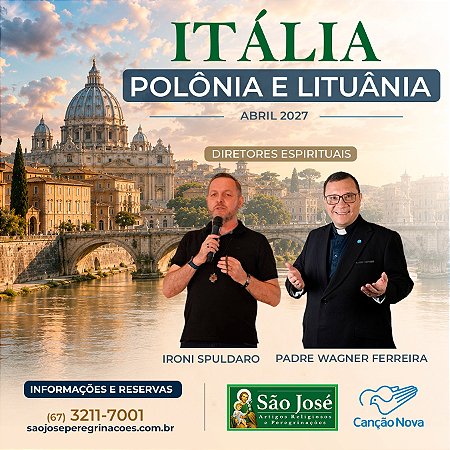 Itália, Polônia e Lituânia - Abril 2027
