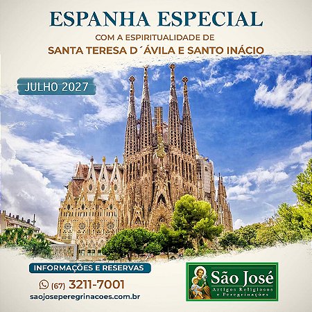 Espanha Especial com Santa Teresa d´Ávila e Santo Inácio
