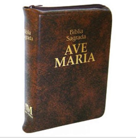 Bíblia Ave Maria Média com Zípper