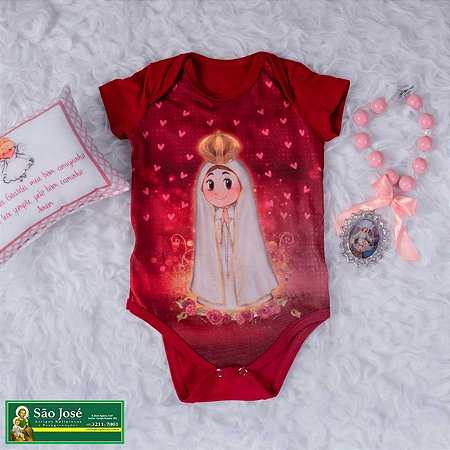 Body Infantil Nossa Senhora de Fátima