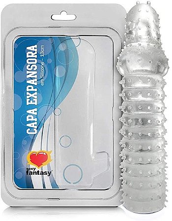 Capa Expansora Peniana 13 cm com Texturas e Nódulos Estimuladores