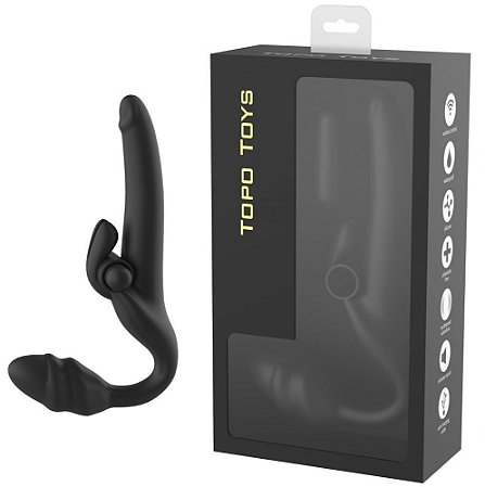 Vibrador dobrável dupla Penetração - Topo Toys