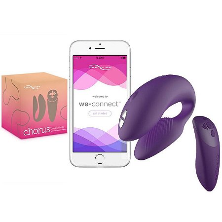 We-Vibe Chorus - Vibrador para Casal Ajustável com 10 Modos de Vibração, Aplicativo para Controle de Vibração e Controle Remoto sem Fio