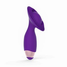 Escova Estimulador de Clitóris em  Silicone com Cerdas Massageadora e 10 Modos de Vibração