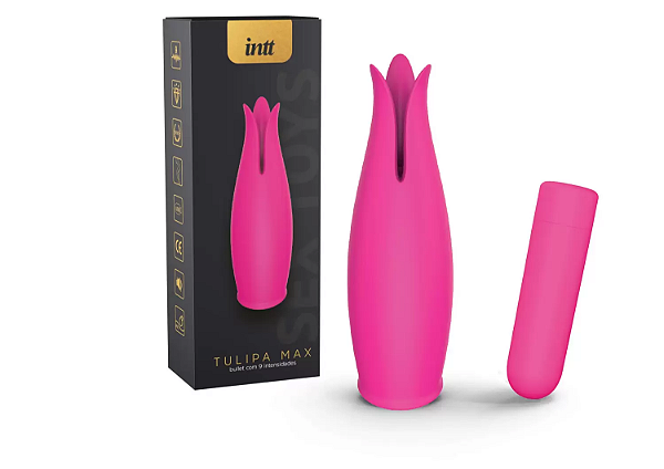 Tulipa Max Vibrador  Bullet com 9 Modos de Vibração - Intt