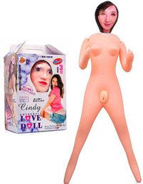 Boneca Inflável com Vagina e Ânus em Cyberskin com Vibro Multivelocidade