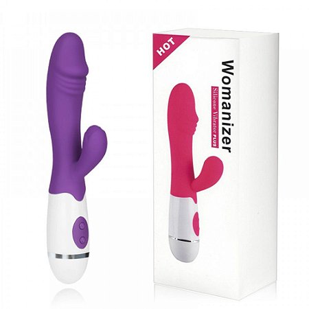 Vibrador com 10 Modos de Vibração e Detalhe de Glande na Ponta G