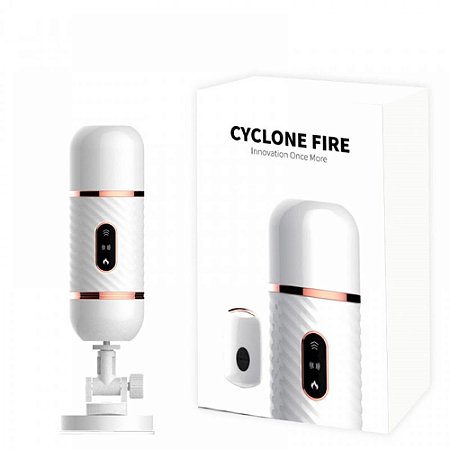 Cyclone Fire Masturbador Recarregável  7 com Movimentos Vai e Vem e Função de Aquecimento