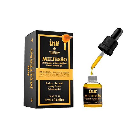 Intt Meltesâo - Excitante Unissex Beijavel que Esquenta, Pulsa e Vibra - 12ml