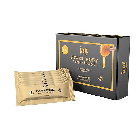 Intt Power Honey - Estimulante Natural Unissex em Sache de 10g - CAIXA COM 8 UNIDADES