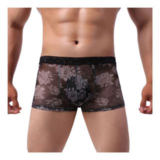 Boxer Inteira Renda Sem Forro