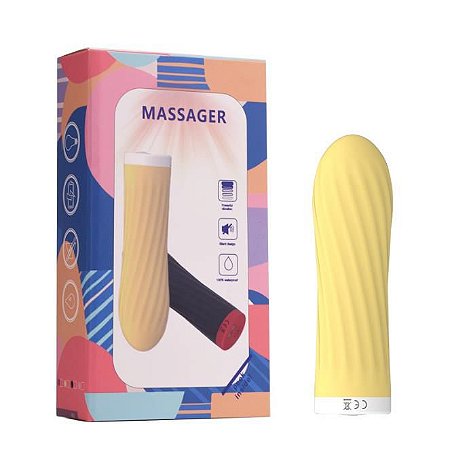 Vibrador Bullet em Silicone Recarregável - Topo Toys
