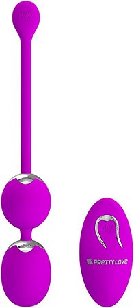 Bolas de Pompoar Recarregável Wireless com 12 Modos de Vibração – PRETTY LOVE WILLIE