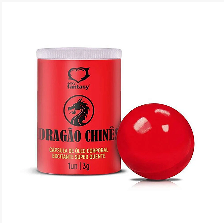Bolinha Explosiva Para Massagem com Efeito que Esquenta - Sexy Fantasy Dragão Chinês - 3g