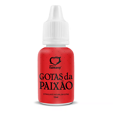 Gotas da Paixão Estimulante Natural em Gotas Afrodisíaco 15ml - Sexy fantasy