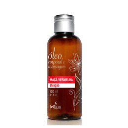 Óleo Corporal para Massagem Atração - Feitiços Aromaticos - 120 ml | Aroma: Maça Vermelha