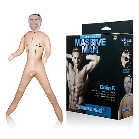 Boneco Inflável Com Pênis Inflável - Massive Man Colin F