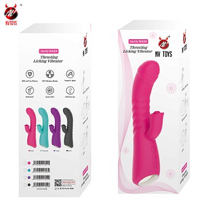 Jaunty Rabbit - NV Toys - Vibrador de Ponto G e Clitóris com Vai e Vem