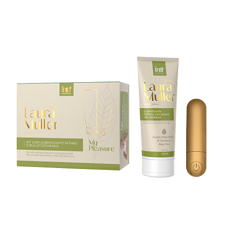 Kit My Pleasure By Laura Muller - Lubrificante e  Bullet - Intt