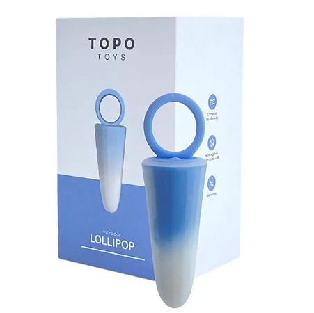 Vibrador Lollipop Recarregável - Topo Toys