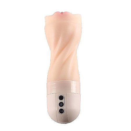 Masturbador Masculino Lanterna Cyberskin - Formato Redondo - Recarregável - MAIG M5
