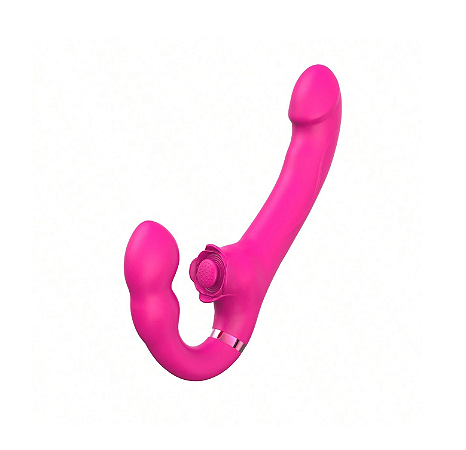 Vibrador Strapless Estimulador de Clitóris e Controle Remoto