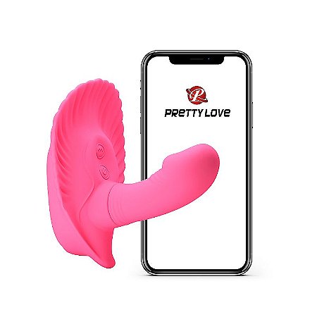 Vibrador Fancy Clamshell - Pretty Love - Conexão via bluetooth