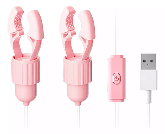 Prendedores De Mamilos De Pressão Com Cápsula Vibratória Usb - LILO