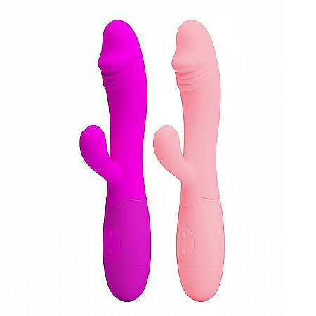 Vibrador de Ponto G e clitóris - Recarregável - Snappy - Pretty Love