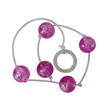 Bolinhas Tailandesas Médias c/ 5 ( fio silicone )