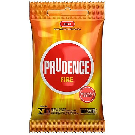 Preservativo Prudence Fire com 3 unidades